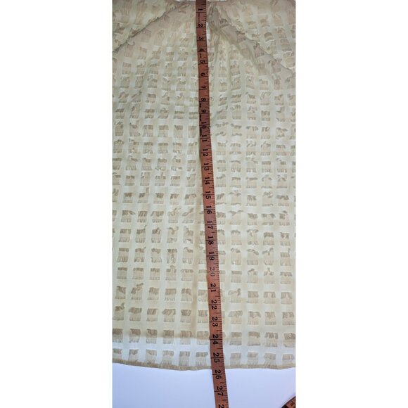 Madewell Antropology Dress Womens/ Embroidered Details and Straps Color Beige - Picture 11 of 12